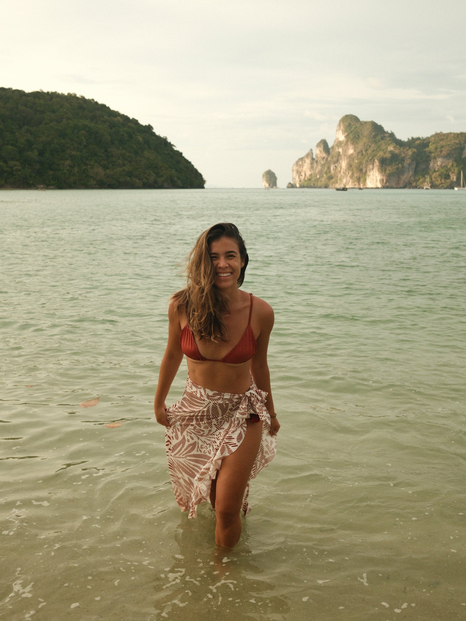 BIKINI ASTRAL TERRACOTA SATIN