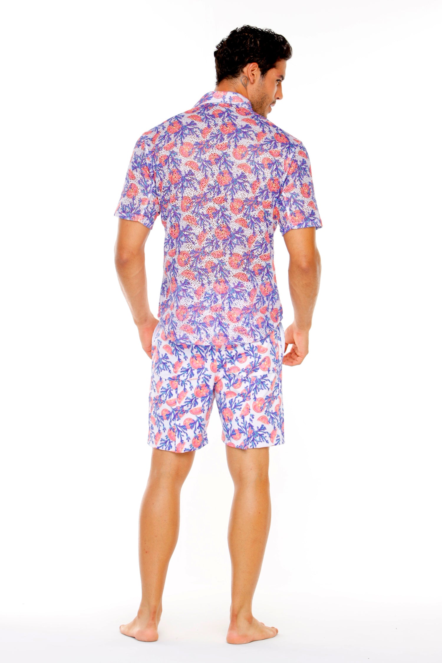 BERMUDA TALO ESTAMPADO LILA