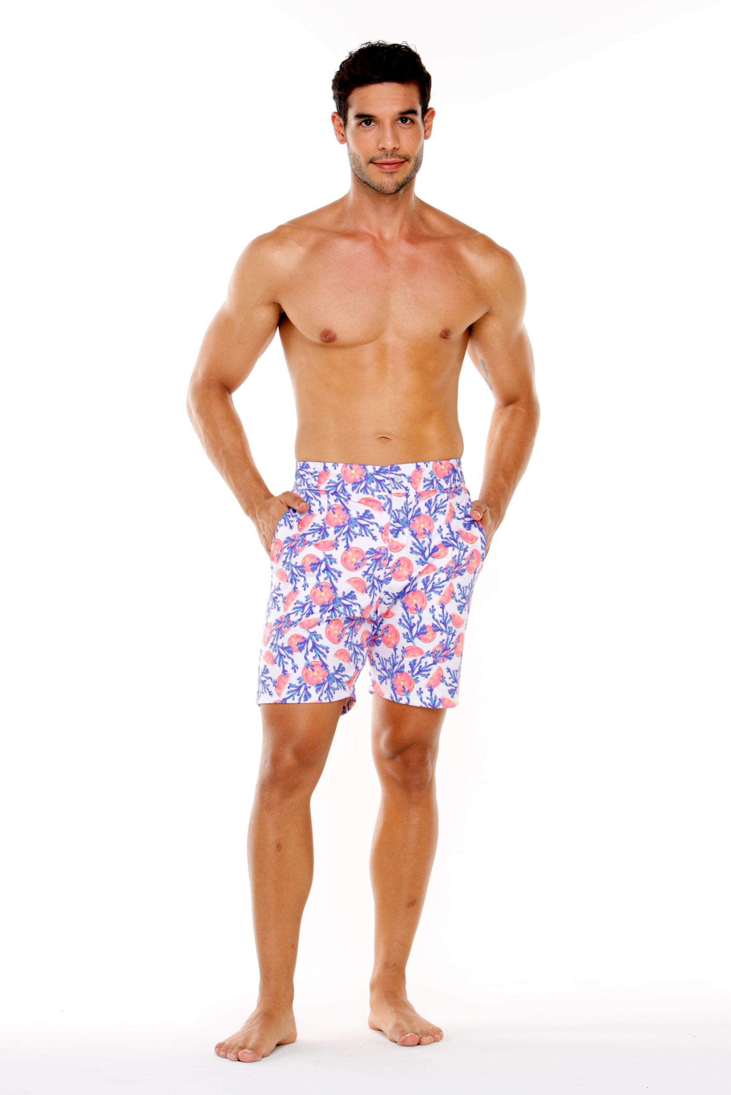 BERMUDA TALO ESTAMPADO LILA