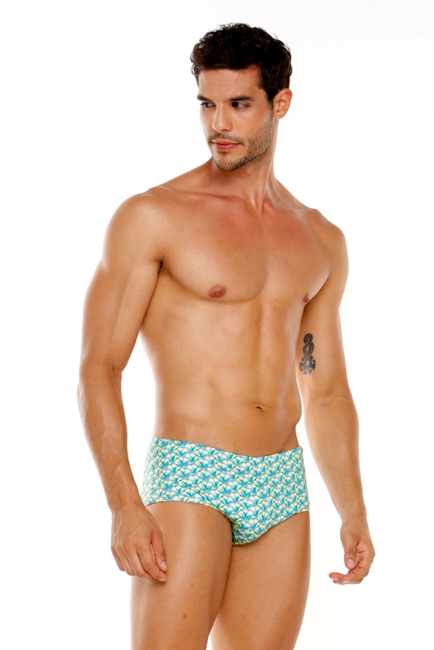 PANTALONETA DE BAÑO EGEO ESTAMPADO VERDE