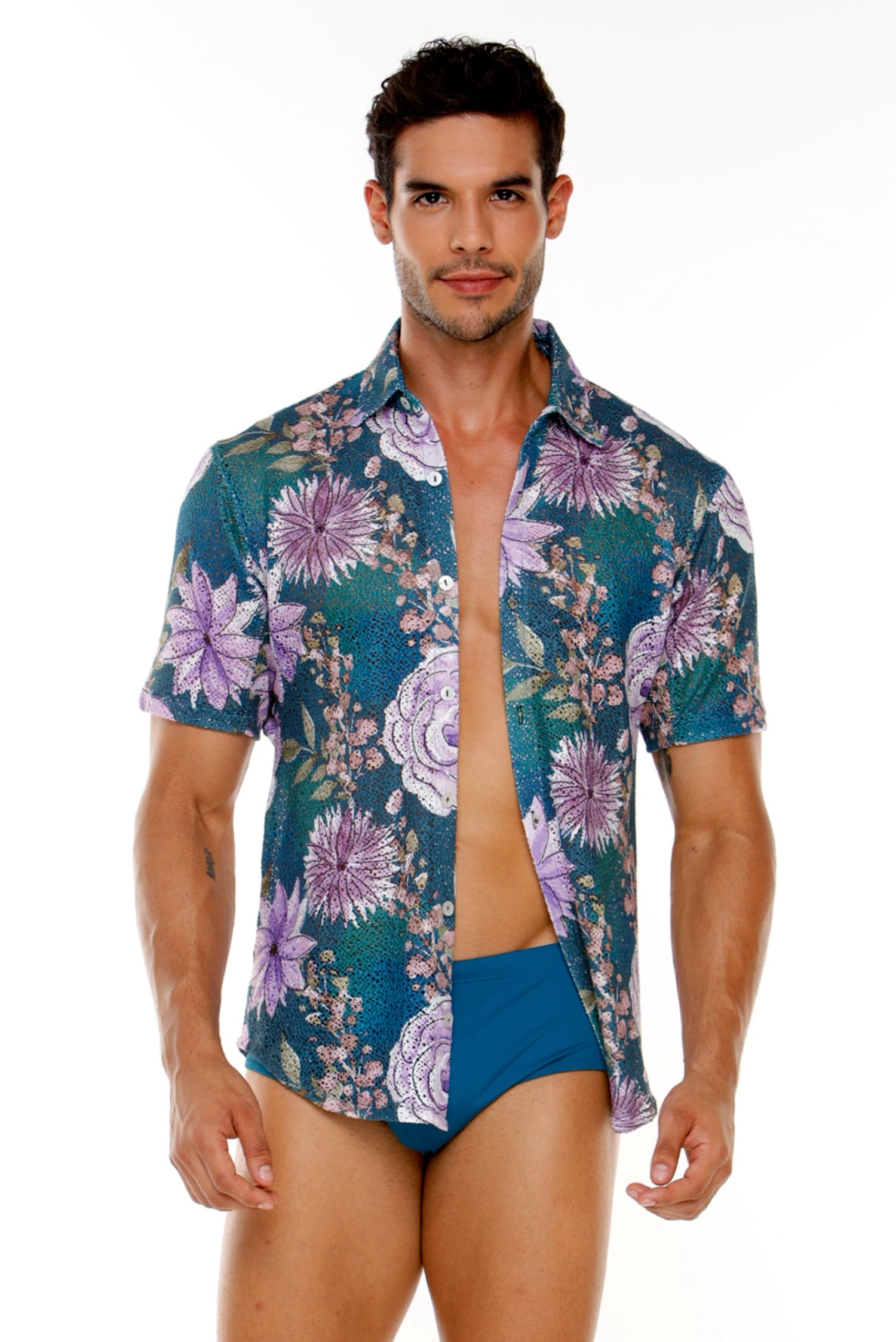 PANTALONETA DE BAÑO EGEO AZUL PETRÓLEO