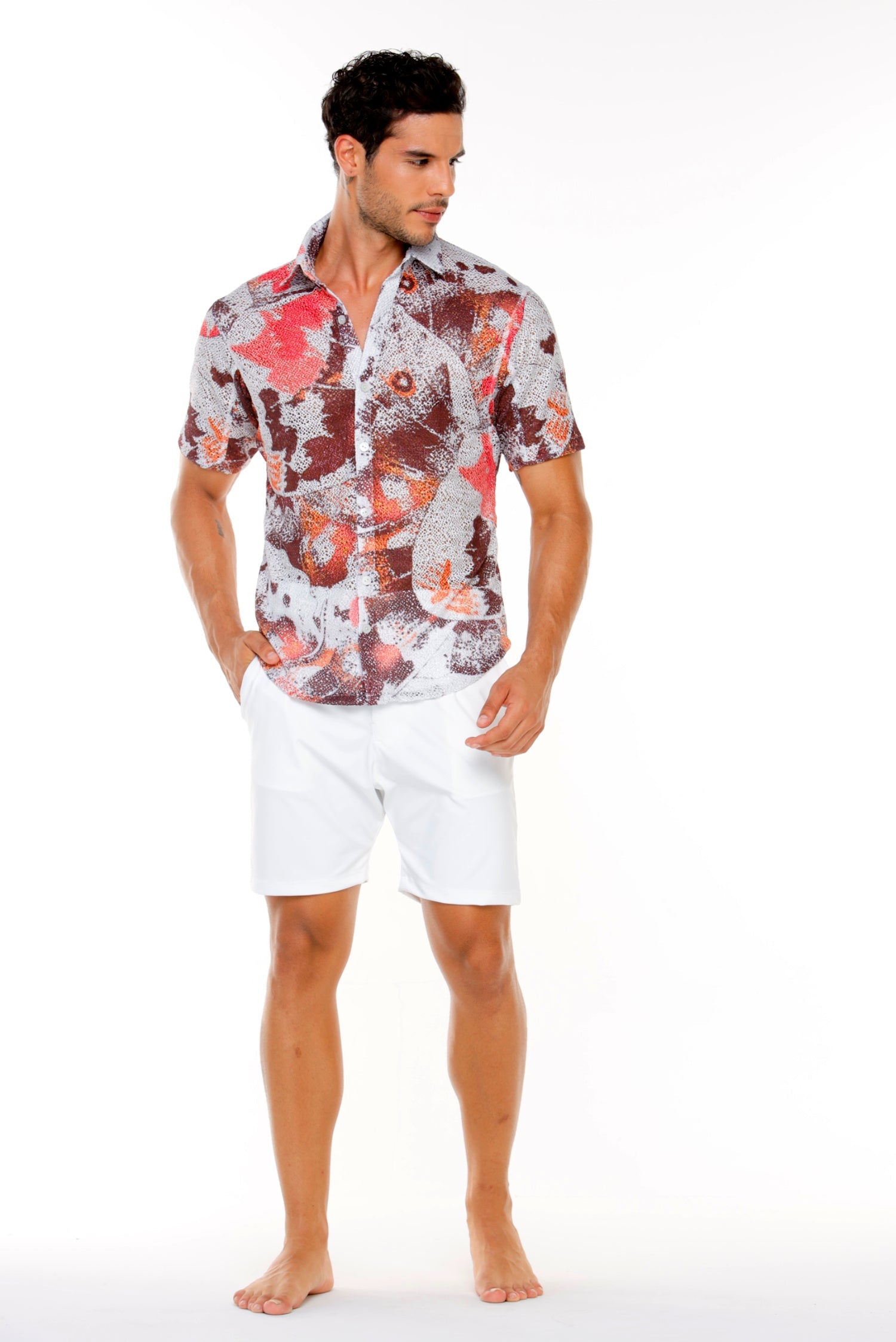 Camisa Papaya en Malla Unisex Coral