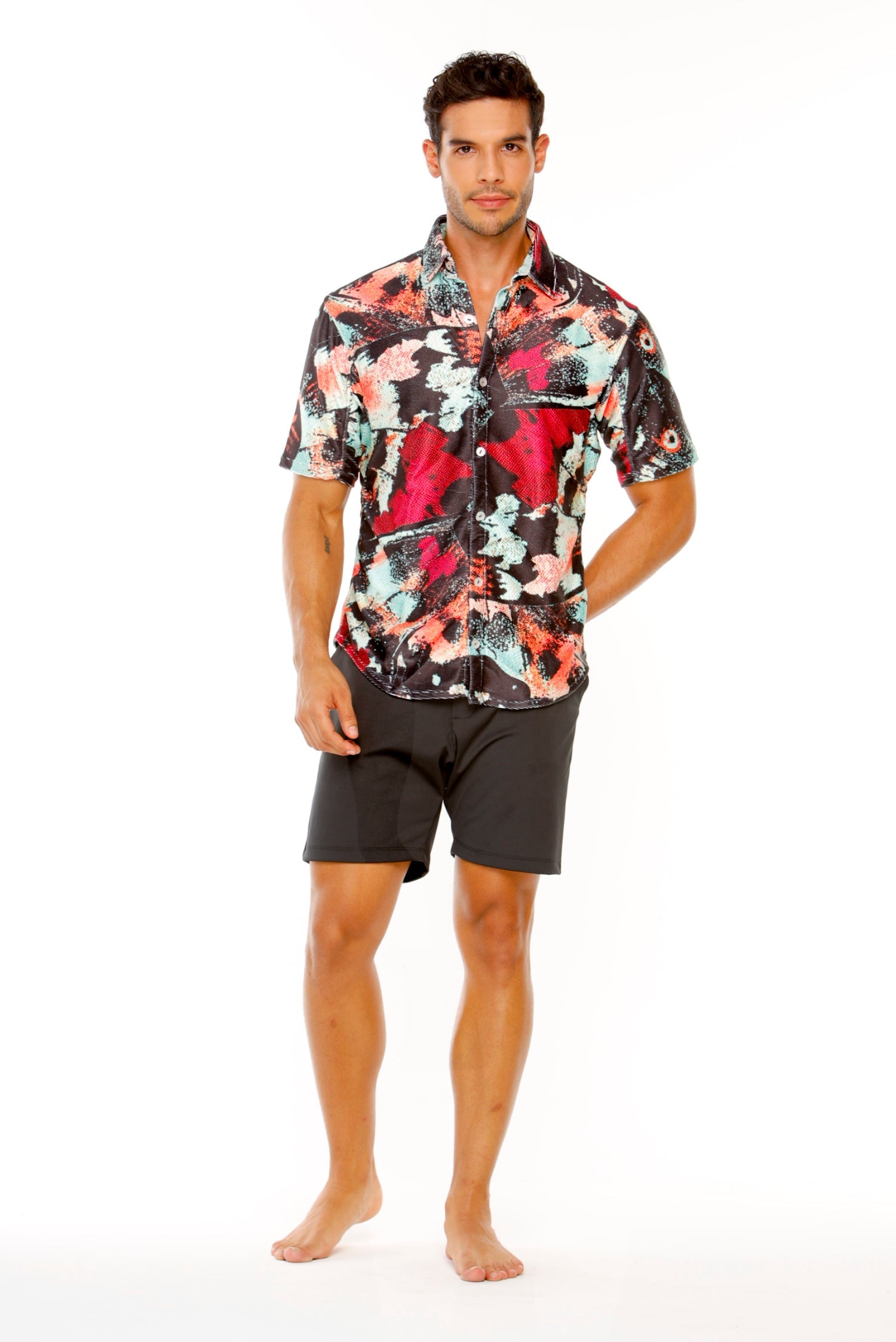 Camisa Papaya en Rib Unisex Negra