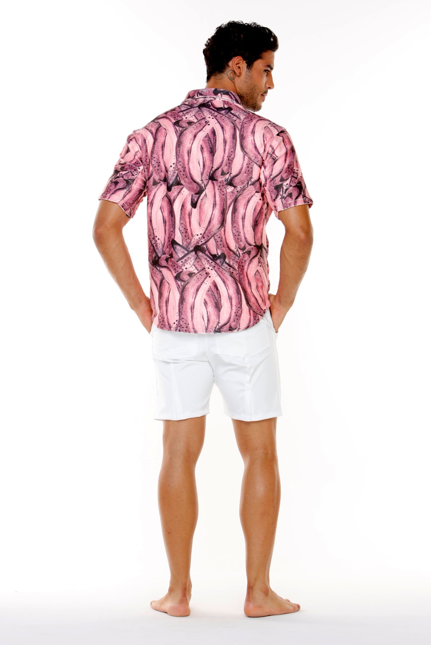 Camisa Papaya en Rib Unisex Banana Rosada