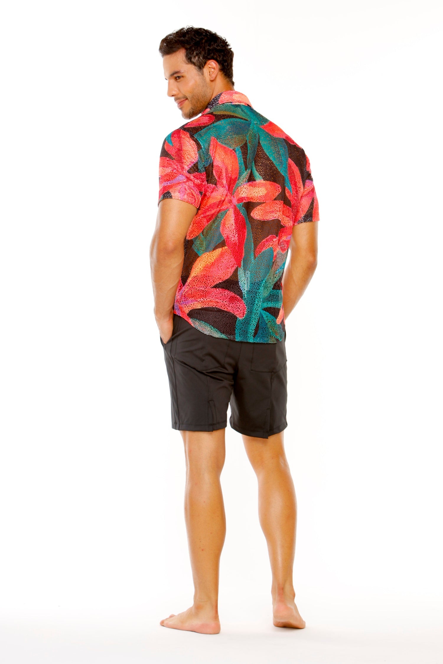 Camisa Papaya Orquidea