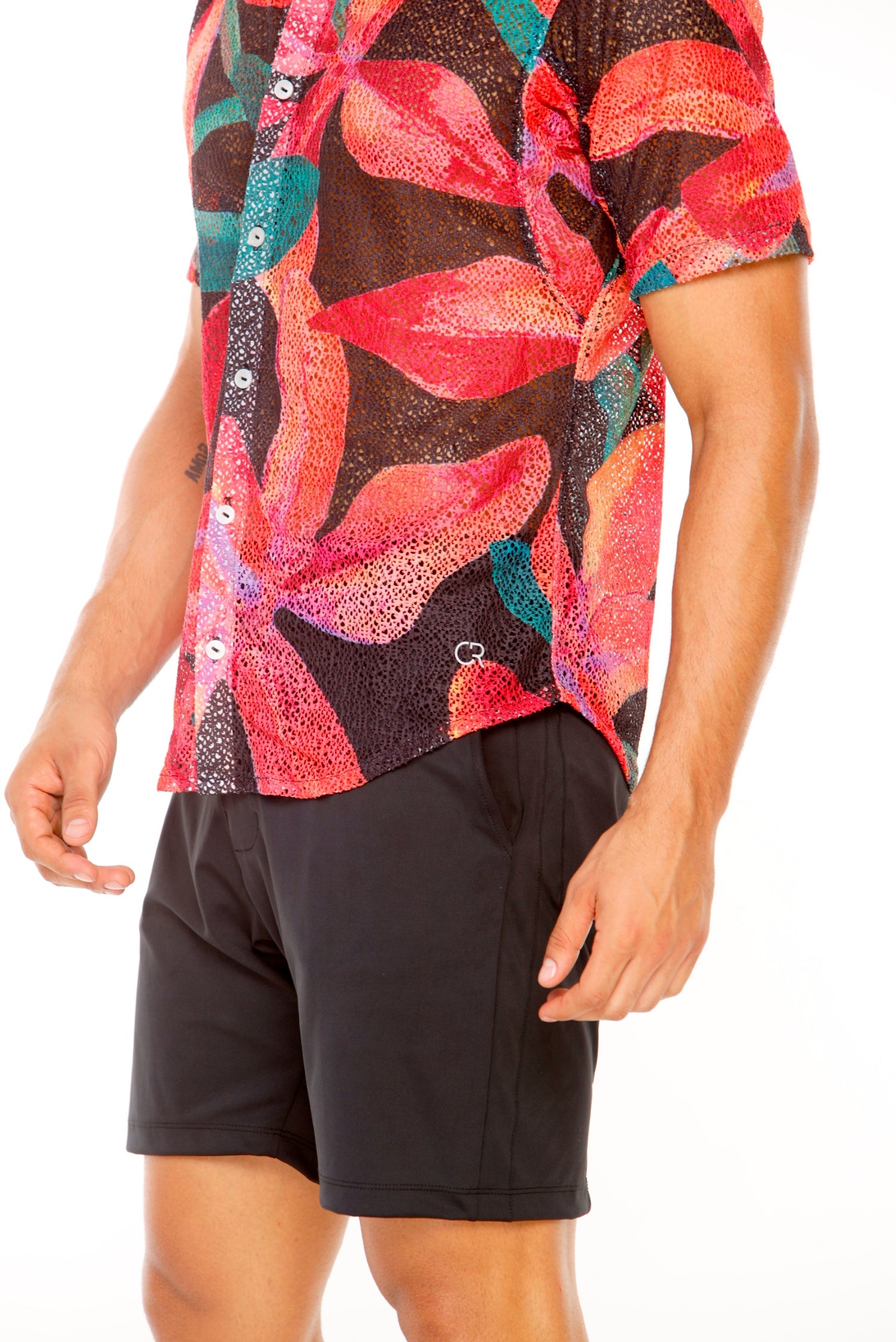 Camisa Papaya Orquidea