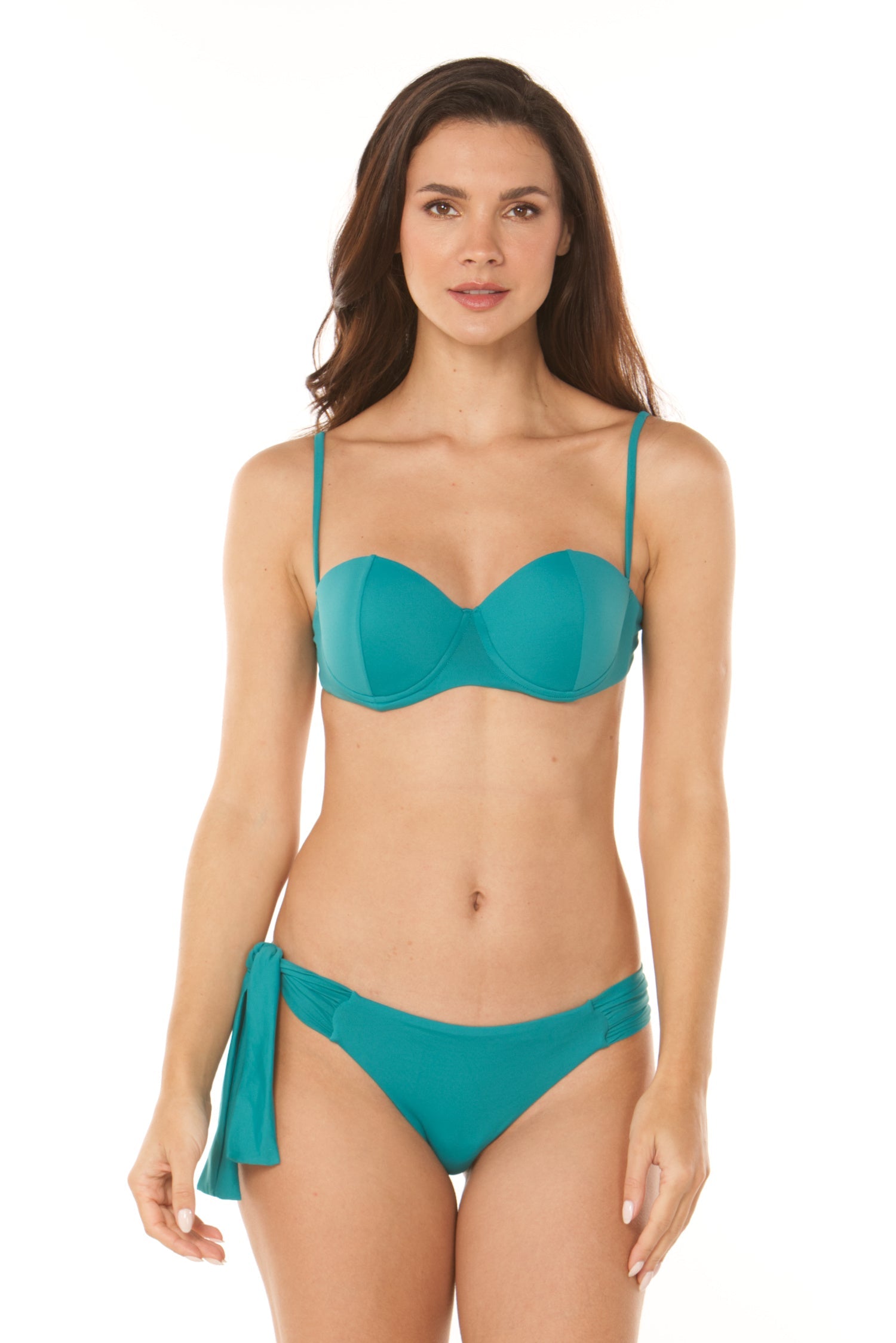 Seda Bikini Verde Esmeralda Latino